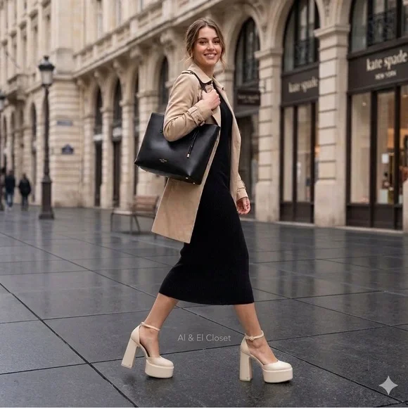 Circus by Sam Edelman Women’s Bailey Platform Heels Vanilla Color 10M Vegan NWB - Picture 3 of 12